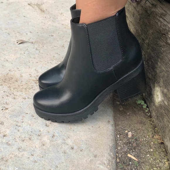 WOMEN BOOTIES chunky heel - Picture 5 of 8